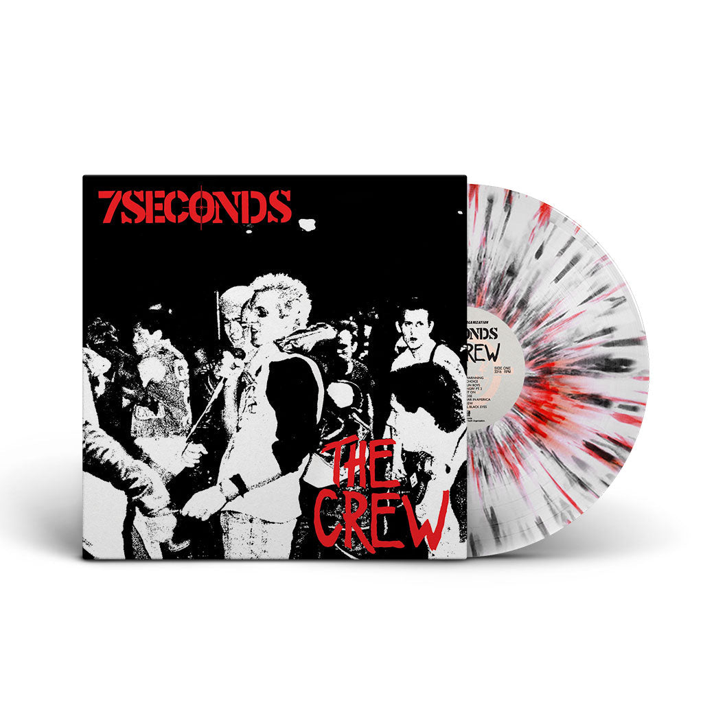 7 Seconds "The Crew: Deluxe Edition (Color Vinyl)" - LP - Color Vinyl - White With Black And Red Splatter