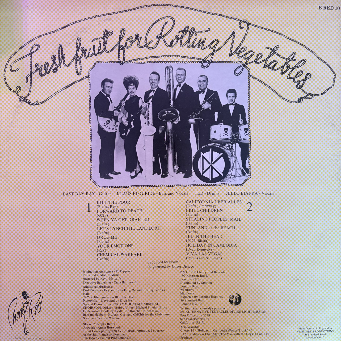 Dead Kennedys - Fresh Fruit for Rotting Vegetables FIRST UK PRESSING