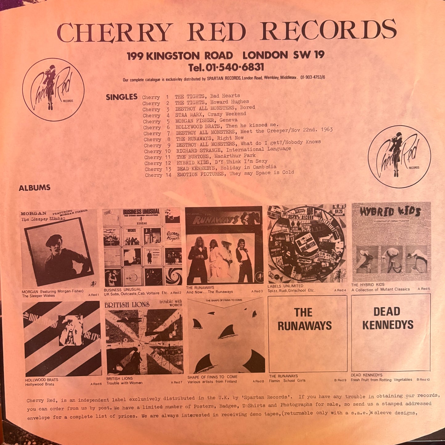 Dead Kennedys - Fresh Fruit for Rotting Vegetables FIRST UK PRESSING