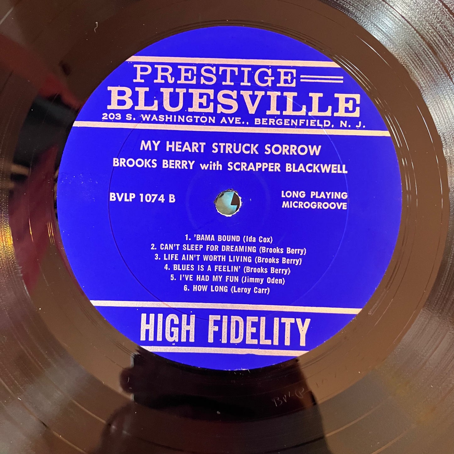 Brooks Berry & Scrapper Blackwell ‎– The Blues Of Brooks Berry And Scrapper Blackwell - My Heart Struck Sorrow