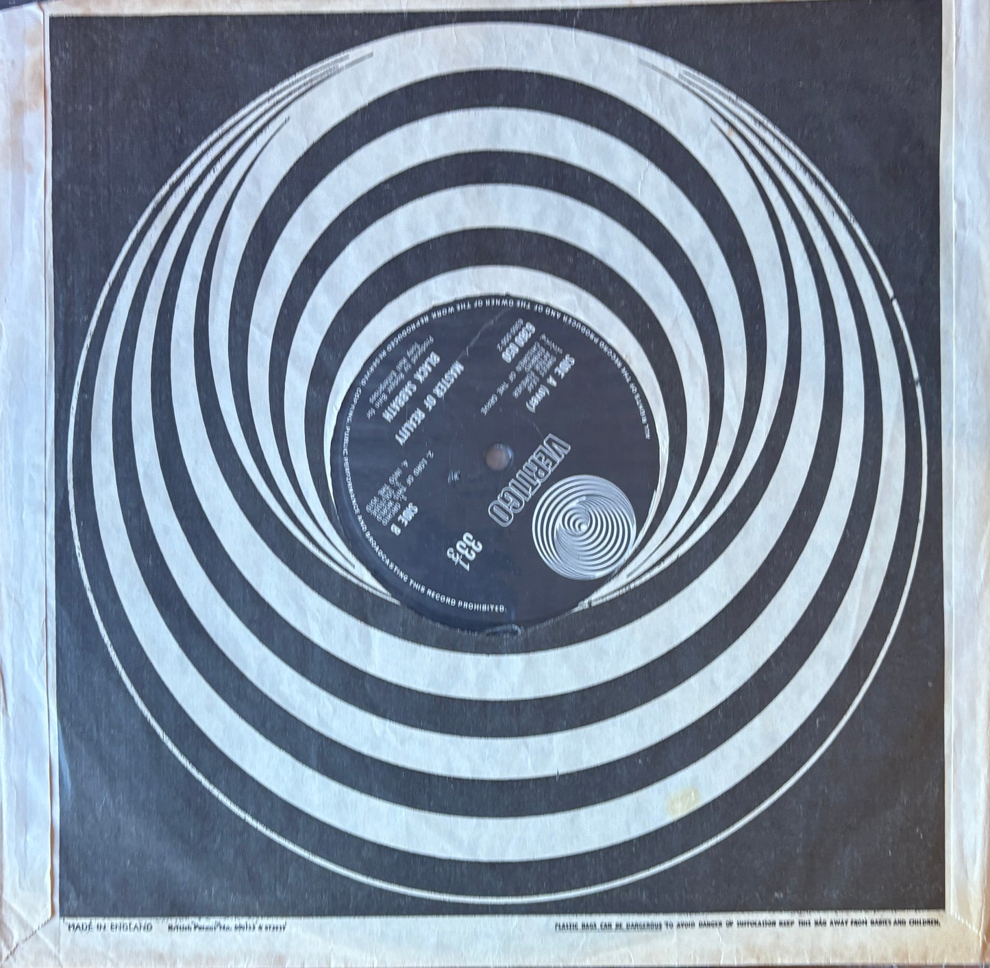 Black Sabbath "Master Of Reality" (Vertigo)