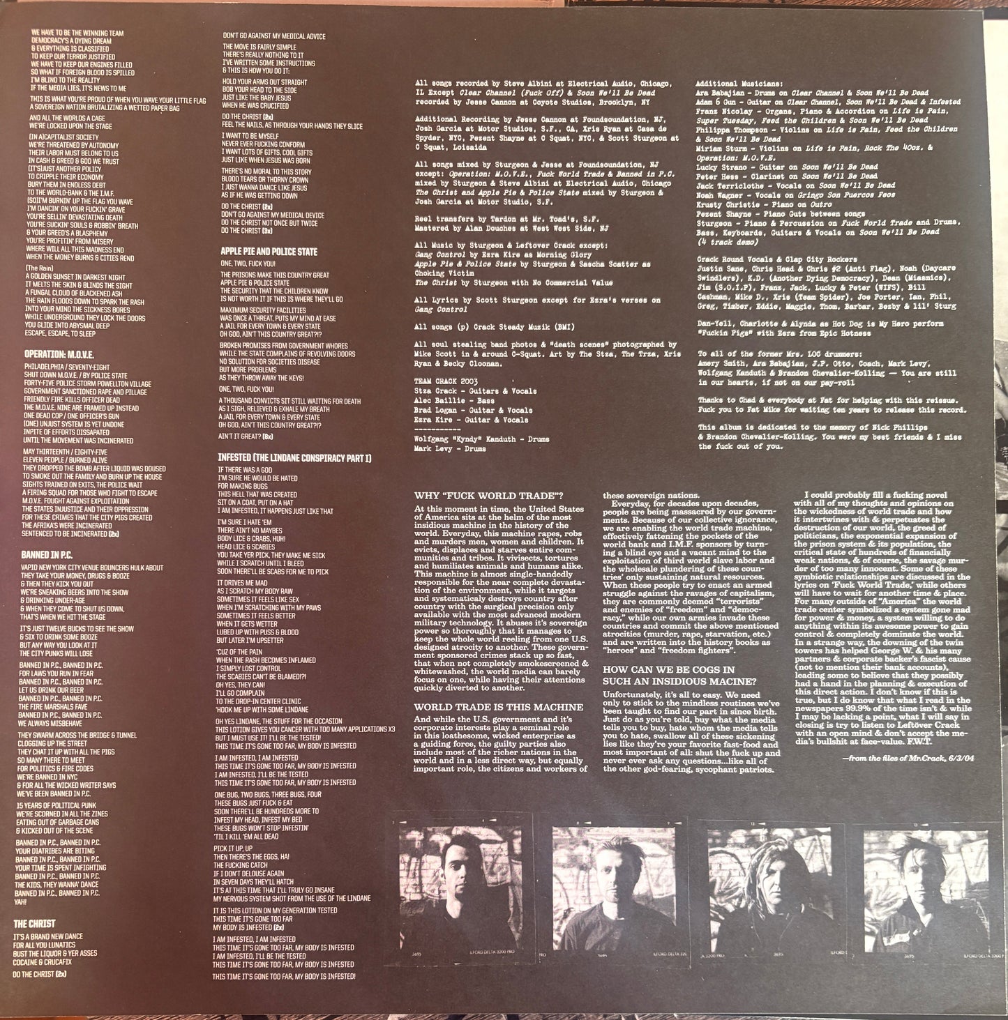 Leftöver Crack – Fuck World Trade