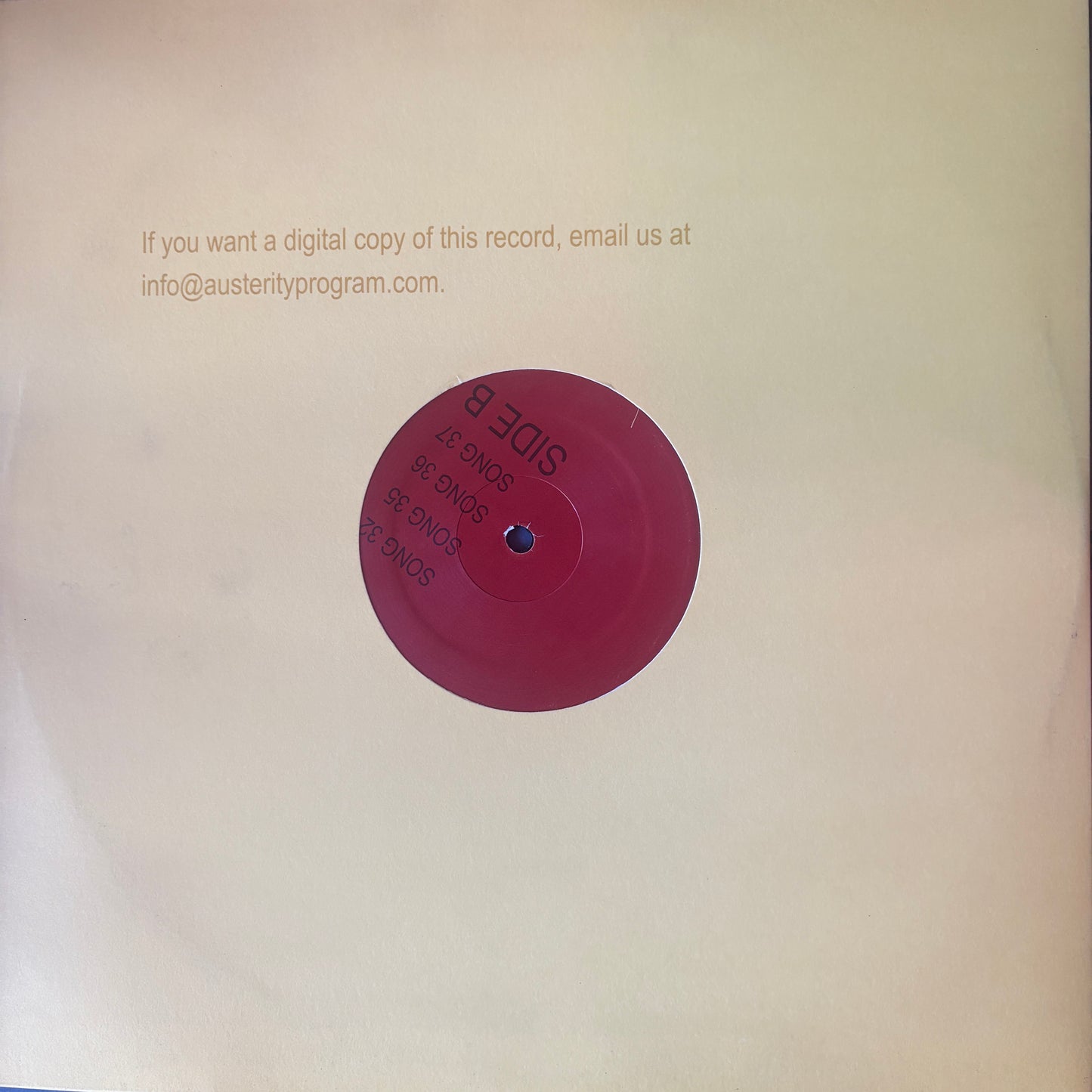 The Austerity Program - Beyond Calculation