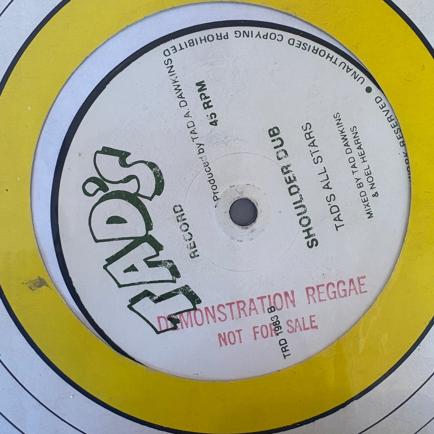 Singie Singie / Tad's All Stars – Shoulder Move / Tonight's The Night