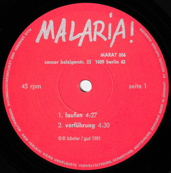 Malaria! ‎– Malaria!