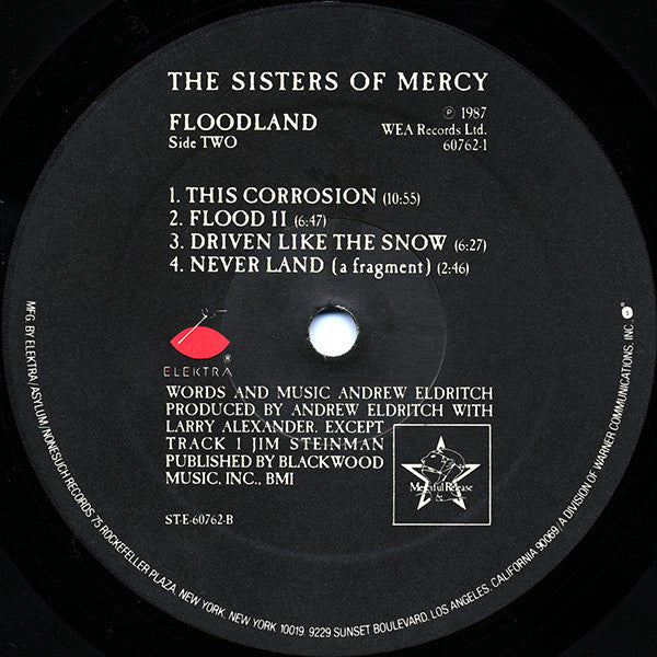 The Sisters Of Mercy ‎– Floodland (1987 Specialty Pressing)