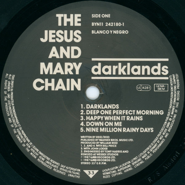 The Jesus And Mary Chain ‎– Darklands