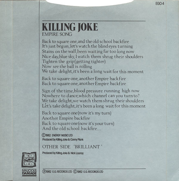 Killing Joke ‎– Empire Song