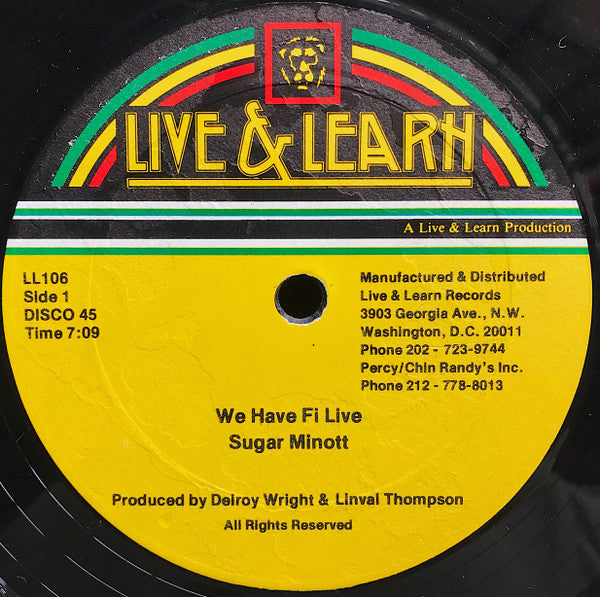 Sugar Minott ‎– We Have Fi Live