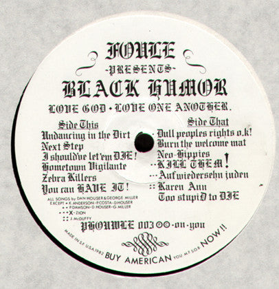 Black Humor ‎– Love God, Love One Another