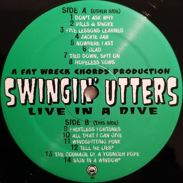 Swingin' Utters ‎– Live In A Dive