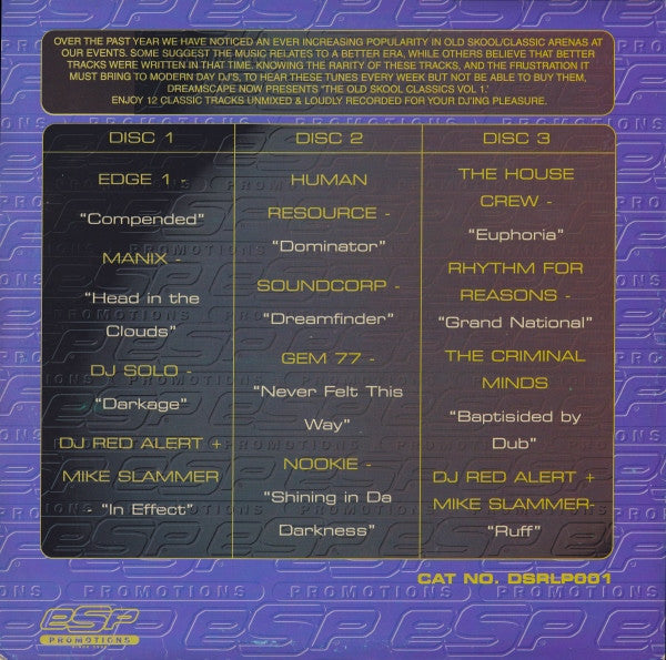 Various ‎– Dreamscape Old Skool Classics Vol. 1