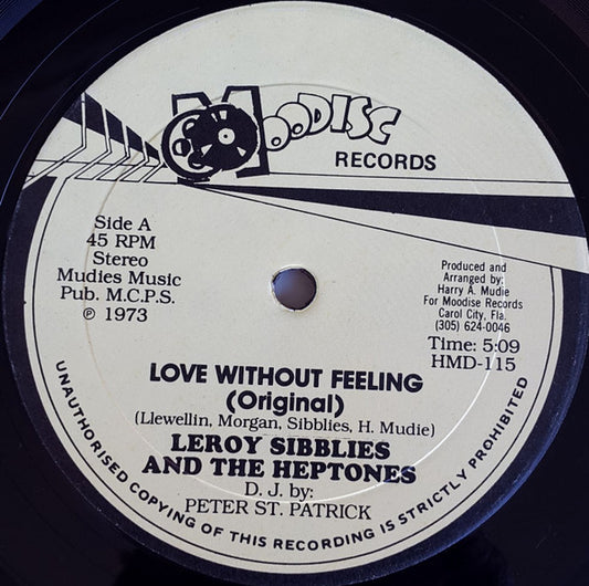 Leroy Sibblies and The Heptones – Love Without Feeling