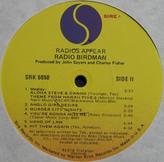 Radio Birdman ‎– Radios Appear Promo