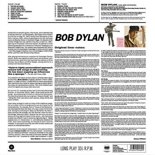 Bob Dylan ‎– Bob Dylan