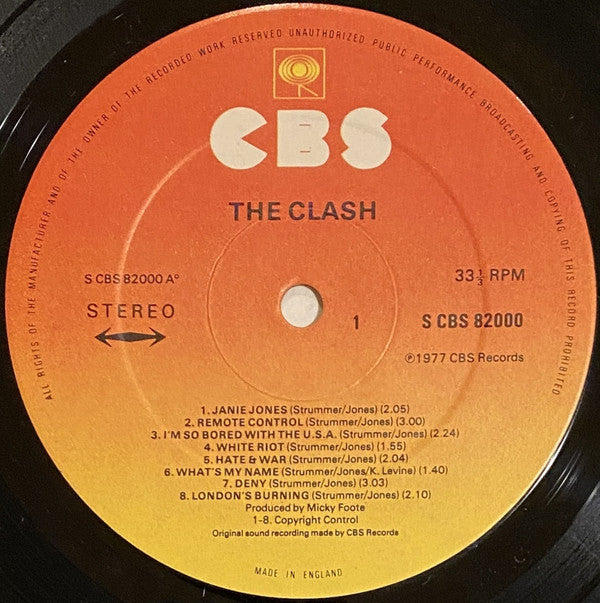 The Clash ‎– The Clash