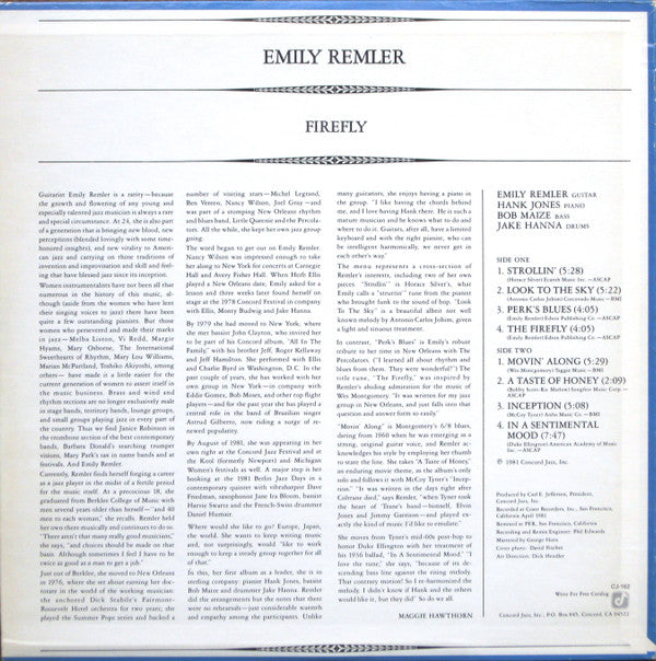 Emily Remler ‎– Firefly