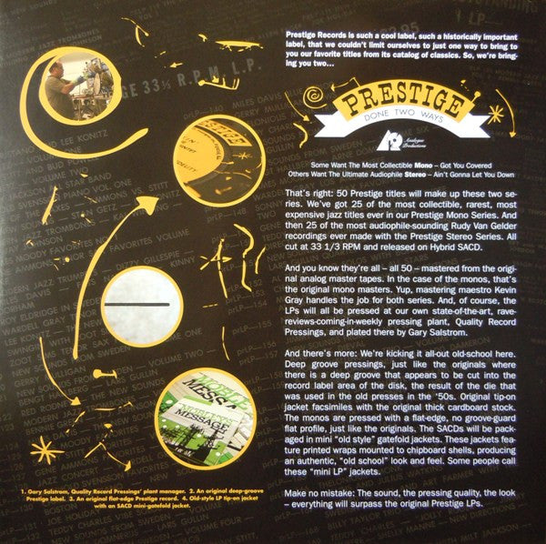 Sonny Rollins - Saxophone Colossus (Analogue Productions, Prestige, Prestige) LP, Album, Mono, Ltd, Num, RE, 200