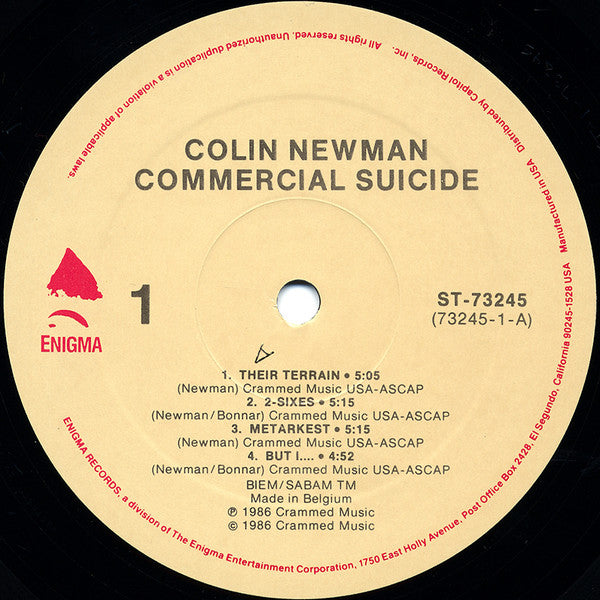 Colin Newman - Commercial Suicide
